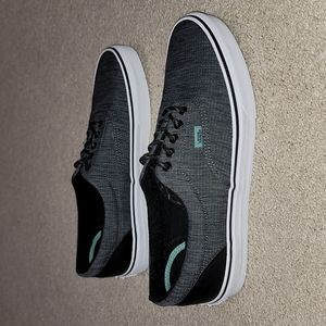 Brand New VANS gray and white with teal accents
